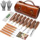 IMYMEE Deluxe Wood Carving KitWood Carving Tools Set with Large Storage CaseWood Carving Knife Set-Whittling Kit with 8 Pcs Whittling Knives& 5 Detail Knives for Beginners and Hobbyists