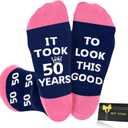 Shintrend 40th 50th 60th Birthday Gift for Women - Funny Socks Birthday Gifts for Her, Gift Ideas for Mom Wife Sister Friends