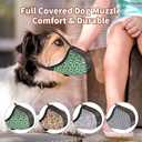 Dog Muzzle for Extra Large Breed Dogs to Prevent Biting Chewing Barking Soft Air Mesh Muzzles Reflective Ajustable Full Coverage Dog Mouth Guard Cover for Grooming Scavenging Orange XL
