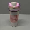 Owala FreeSip Sway Insulated Stainless Steel Water Bottle with Two-Way Spout, Built-In Straw and Handle, Made for Travel, School, and Sports, 30oz, BPA Free, Leak Proof, Daybreak