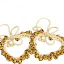 Art of Creation Ghungroo Kathak Dancing Bells Anklet Pair 25+25 Big Bells Anklet Musical Instrument For Classical Bharatnatayam Kuchchipudi Ghungroo From India (50 Bells Gold)