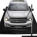 Waterproof Under Car Garage Floor Containment Mat with Squeegee for Snow Rain Mud Oil Protection 7'9" x 18'