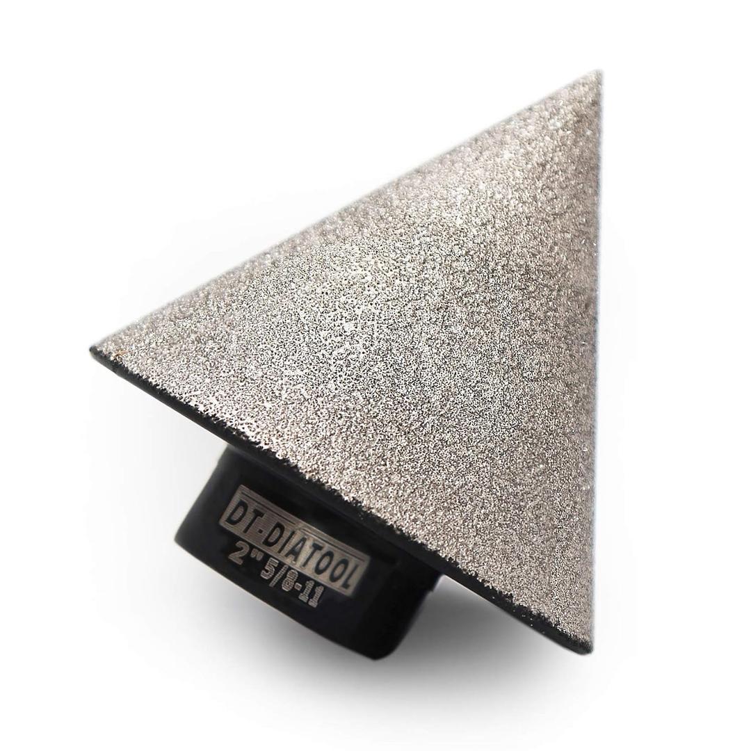 DT-DIATOOL Diamond Beveling Chamfer Bits for Granite Marble Tiles Existing Holes Diamond Hole Saw 5/8"-11 Thread Enlarging Polishing Shaping Holes of Size 1/4 Inch to 2 Inch