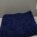 OLANLY Large Bathroom Rugs 40x32, Extra Soft Absorbent Chenille Bath Rugs, Rubber Backing Quick Dry, Machine Washable Bath Mats for Bathroom Floor, Tub and Shower, Home Decor Accessories, Navy