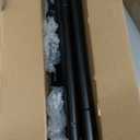 KAMANINA Curtain Rods 2 Pack, Heavy Duty Curtain Rods for Windows 48 to 84 Inch, 1 Inch Black Modern Drapery Rod with End Cap (32"-86", 2Pack)