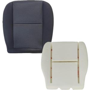 Driver Bottom Replacement Foam Cushion&Cloth Seat Cover Black#19C/833/193/333 Fit for Chevy Silverado Tahoe Suburban Avalanche/GMC Sierra Yukon 2007 2008 2009 2010 2011 2012 2013 2014
