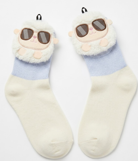 Women Heated Sock, Women Foot Warmer Electric Heated Socks 3 Heating Level Rapid Temperature Rise Cute Winter Fuzzy Warm Sock, 3D Heat Around Foot, size M