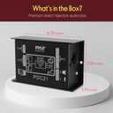 Pyle Premium Direct Injection Audio Box - 2.36" x 4.09" Passive DI Unit Hum Eliminator w/ Input Attenuator to Connect Guitar & Bass, 1/4'' Impedance Transformer Connector to Balanced & Unbalanced XLR