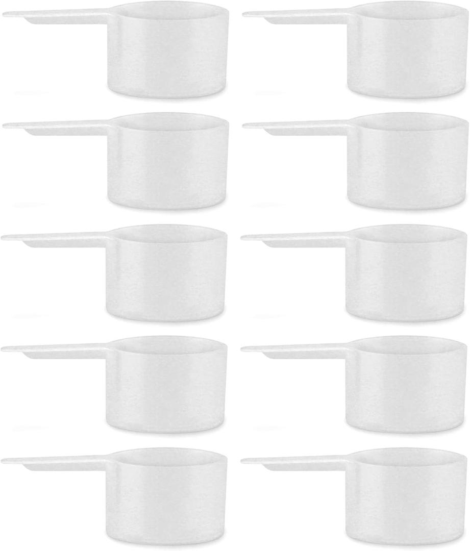 Cornucopia Brands 43cc / 3-Tablespoon Scoops (10-Pack); Bulk Measures for Protein Powder, Coffee, Spices and Dry Goods