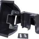 SnapPot Mailbox Planter Box – Fits True 4x4 (3.5") & 6x6 (5.5") Posts, Wrap-Around Resin Planter, 24” 16 Gallon, Tuxedo Black