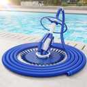 VINGLI Pool Vacuum Cleaner Automatic Sweeper Swimming Pool Creepy Crawler Vacuum with 33FT Hoses (Navy Blue&White)