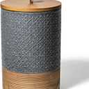 Large Food Storage Jar Coffee Container with Lids, Ceramic Coffee Canister for Sugar Spice Cookie Ground Coffee - Kitchen Pantry, Housewarming Weeding Gift - Gray & 64 fl.oz (Grey)