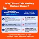Washing Machine Cleaner by Tide, Washer Machine Cleaner with Oxi for Front and Top Loader Washer Machines, Deep Cleaning Residue & Odor Eliminator, 5 Month Supply 