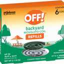 OFF! Backyard Mosquito Repellent Coil Refills, Perfect for Outdoor Patios Country Fresh Scent, 6 Count