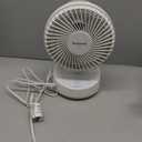 Honeywell QuietSet 5 Oscillating Table Fan, White, HTF337W, Small