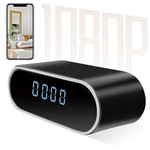 Jigayao WiFi Security Camera Hidden Camera Clock 1080P Spy Clock Camera with Night Vision/Motion Detection Wireless Nanny Cam Secret Cameras for Home Office Surveillance No Audio