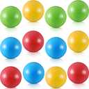 Civaner 12 Pieces Multi Colored Plastic Replacement Balls Small Bulldozer Popper Toy Balls 1.75 Inch Soft Crush Proof Air Filled Ocean Ball for Toddlers (Classic)
