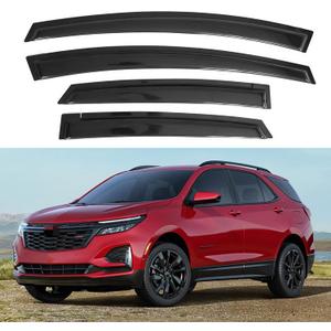 IG Window Visors Fit for 2018-2024 Chevrolet/Chevy Equinox, Out-Channel Rain Guards Vent Wind Deflectors 4PC, Car Accessories for 18-24 Equinox