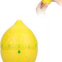 Lemon Kitchen Timer, 60 Minute Wind up Timer Mechanical Wind up Kitchen Timers with Alarm, Mechanical Desk Timer Manual Countdown Timers for Home, Study and Cooking