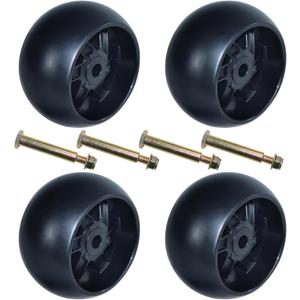 4 Pack 174873 Deck Wheels Replaces Husqvarna 133957, 532133957, 589527301, 587048801, Craftsman 133957, 532174873, 587048801, 188606, Cub Cadet 753-04856A, 753-04856