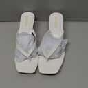 LULLASONG Women's Kitten Heels Sandals Square Open Toe Flip Flop Heels 1.8-2 Inch Heeled Sandals for Women, Size 8