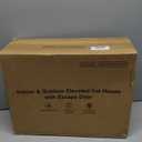 Weatherproof Heated Cat House for Outdoor in Winter, Heated Cat Bed Kitty Shelter with Cat Heating Pad, Insulated & Safe Escape Door, Warm Home for Outside Stray Cat (13"x16"x14", Camo Black)