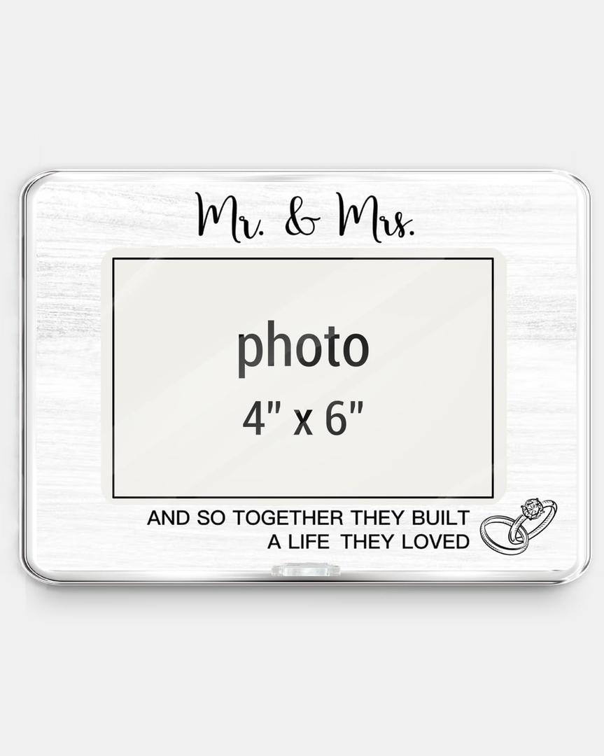 Mr and Mrs Gifts Picture Frame, Wedding Gifts for Couples