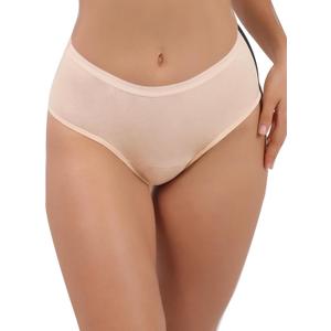 AIRCUTE Super Absorbency Urinary Incontinence Underwear for Women, Reusable Mid Rise Panties for Nighttime leaks 4.2OZ (Beige, Medium)