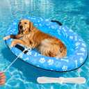 Pasara Large Dog Pool Float - 59"X39" Dog Pool Float for Large Dogs, Puncture Proof pet Floats Holds Up to 110 Lbs, (Blue)