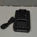 Cell Phone Stand with Wireless Bluetooth Speaker and Anti-Slip Base HD Surround Sound Perfect for Home and Outdoors with Bluetooth Speaker for Desk Compatible with iPhone/ipad/Samsung Galaxy (Black)