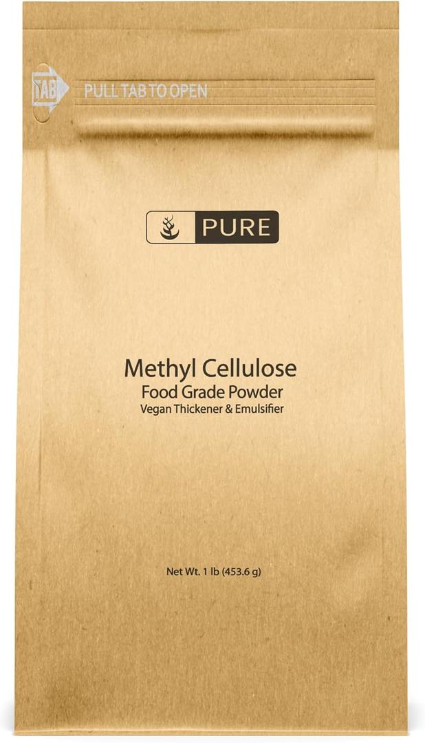 Pure Original Ingredients Methylcellulose (1 lb) Always Pure, Thickener & Emulsifier, Food Grade (1 Pound (Pack of 1))