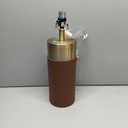 Stylecraft Natural Leather and Gold Table Lamp