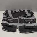 Security Vest for Security Guard 9 Pockets High Visibility Reflective Safety Vest for Men Women, Work Vest with Reflective Strips, Meets ANSI, UG100S-Black X-Large