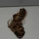 Claw Clip Ponytail Extension 18" Clip in Wavy Ponytail Hair Extensions Long Pony Tails for Women Extensions Ash Blonde Mix Light Brown Wave Hairpiece