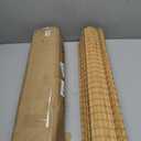 SEEYE Cordless Bamboo Roman Shades, Blackout Natural Bamboo Blinds for Indoor Windows, Roll Up Blind Privacy Shade for Home, Office, Door, UV Resistant & Easy to Install, 23" W x 64" H, Carbonized