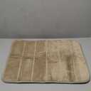 Yimobra Memory Foam Bath Mat, Super Soft Absorbent Bathroom Rug Non Slip 24x17 Inch, Quick Dry, Machine Washable Floor Carpet for Tub Shower, Home Decor Accessories, Beige