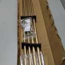 EXCLUSIVE HOME Topper Double Curtain Rod and Finial Set, Gold, 66"-120"