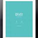 LaVie Home 16 x 22 Picture Frame Black Poster Frame, Display Pictures 12x18 with Mat or 16x22 Without Mat, Stable and Sturdy Frame and Polished Plexiglass, Horizontal and Vertical Format of The Walls