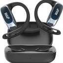 W&P Open-Ear Headphones, Wireless Bluetooth Earbuds with Microphone - Water Resistant - Lightweight - 28 Hrs Playtime, Secure for Sports, Gym, Running and Workout