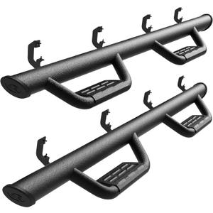 Tyger Auto Tyger Access Running Boards Compatible with 2019-2026 Chevy Silverado GMC Sierra 1500; 2020-2026 2500 3500HD | Crew Cab | TG-AS2C24001 | Textured Black Drop Step Rail