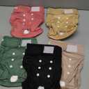 wegreeco Female Dog Diapers, Washable Reusable Pet Puppy Doggie Diapers for Large Female Dogs in Heat Period, Doggy Period Panties Large (Large (Pack of 5), Watermelon Red)