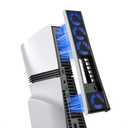 KIWIHOME Upgraded Cooling Fan for PS5 Pro with 4 Fans & 36 Blades, Quieter Cooler with Adjustable Speed, Auto On/Off, USB3.0 Port and LED, Not for PS5 2020/Slim Version 2023