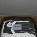 Car Seat Covers Full Set White Black, Luxury Leather Car Seat Covers, Waterproof and Breathable Seat Covers, Universal Car Seat Protector Fit for Cars, Trucks, SUVs, Pick-ups (Full Set)