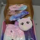 Unicorns Gifts for Girls 5 6 7 8 9 10+ Years Old, Kids Toys Set for Teens Girls Birthday Gifts Christmas, Unicorn Toys with Light Up Soft Plush Star Pillow, Diary Notebook, Headband, Water Bottle