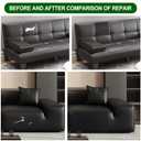 Leather Repair Patch 17X79 inch Large Self-Adhesive Leather Repair Tape, Reupholster Leather Patches for Furniture Couch Chairs Car Seat (Dark Brown, 17x79 inch)