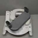 Potty Training Seat with Step Stool Ladder, SKYROKU Potty Training Toilet for Kids Boys Girls Toddlers - Comfortable Safe Potty Seat with Anti-Slip Pads Ladder Grey