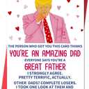 Funny Birthday Card & Gifts for Dad, Humor Dad Birthday Card from Son Daughter Wife, Happy Fathers Day Cards, Birthday Gifts for Men