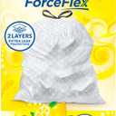 Glad ForceFlex Tall Kitchen Drawstring Trash Bags, 13 Gal, Gain Lemon Zest, 40 Ct