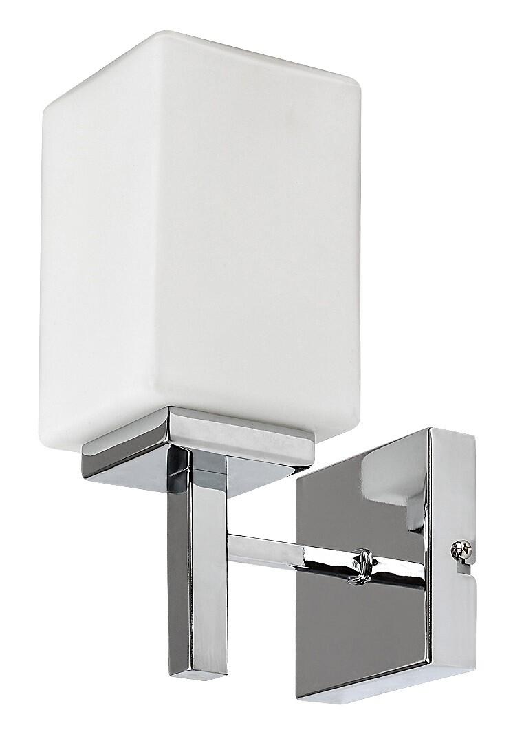  Wall 2 Lights Brushed Nickel Vanity Light, Square, Silver