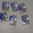 6 Pack Replacement for Brother P Touch Label Maker Tape TZe Tz Tape 12mm 0.47 Laminated White/Clear/Red/Yellow/Blue/Green Compatible with Brother P-Touch Label Maker PT-D210 PT-H110 PT-D220